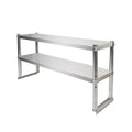 Double layered shelf on stage