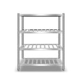 Five layer perforated shelf