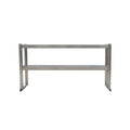 Double layered shelf on stage