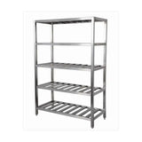 Five layer perforated shelf