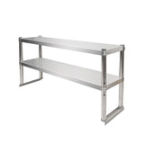 Double layered shelf on stage