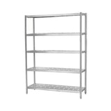 Five layer perforated shelf