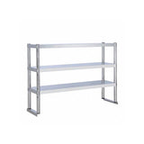 Three tiered shelf on stage