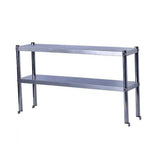 Double layered shelf on stage