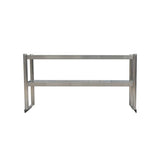 Double layered shelf on stage