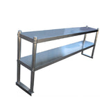 Double layered shelf on stage
